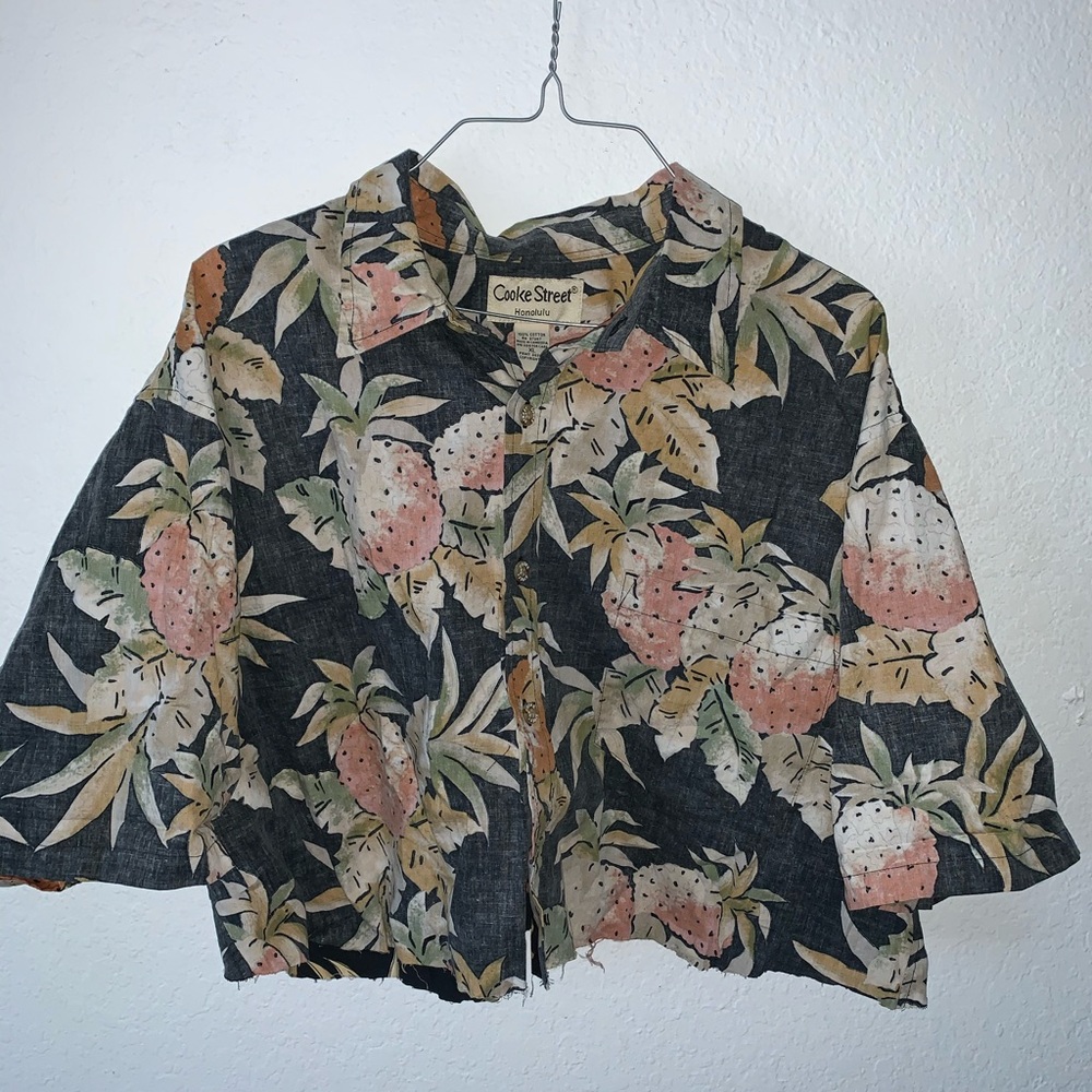 Button up DIY crop top